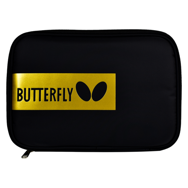 BD Tour Case Yellow: Front of the Case with Butterfly Logo